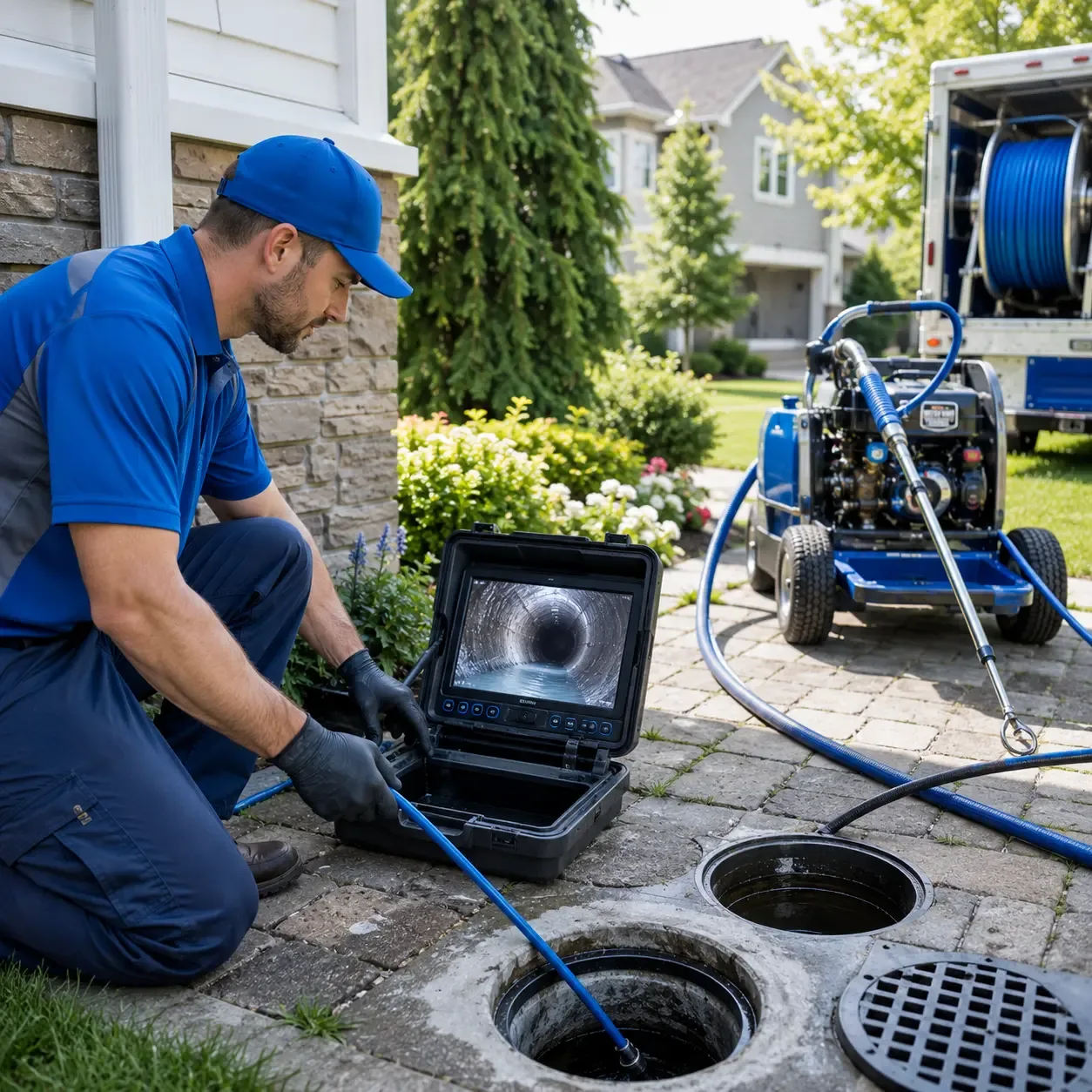 Outdoor drain cleaning professionals serving Clyde, NC