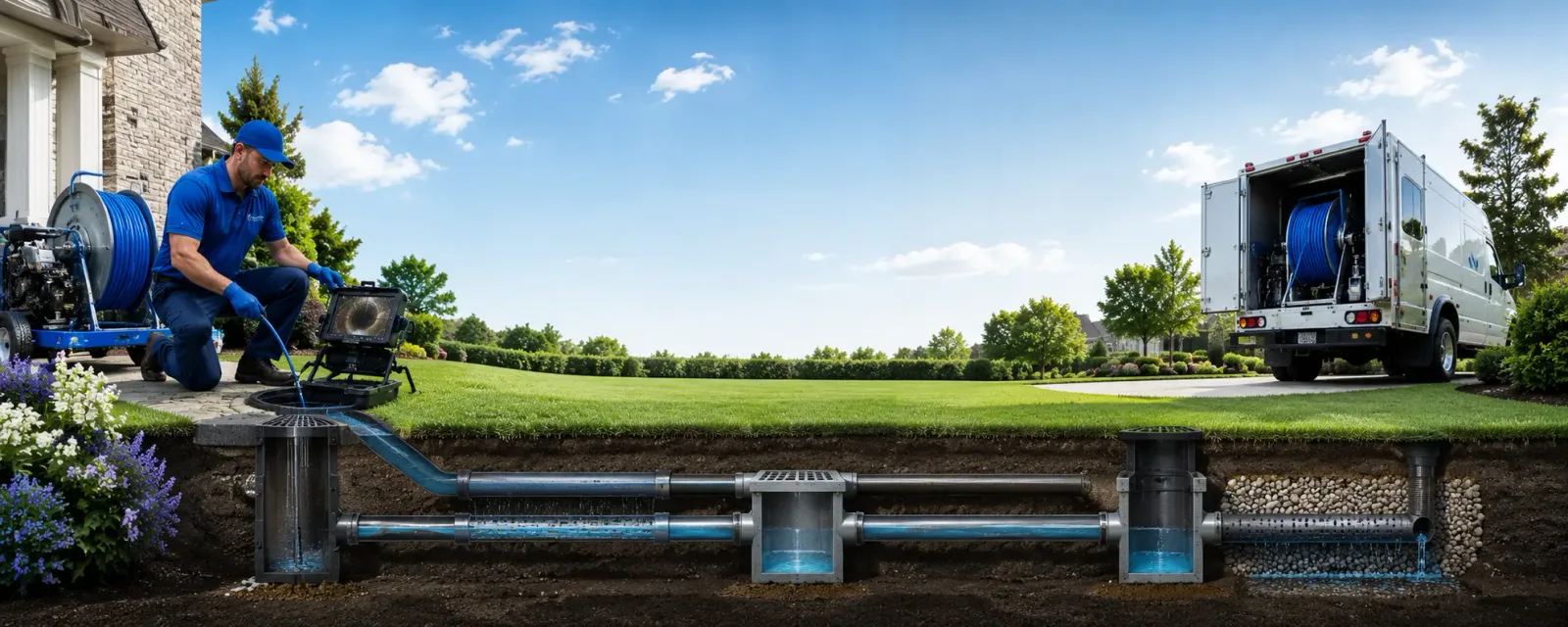 Outdoor drain cleaning information for Clyde, NC